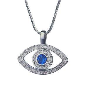 
                  
                    Load image into Gallery viewer, Evil Eye Stainless Steel Necklace
                  
                