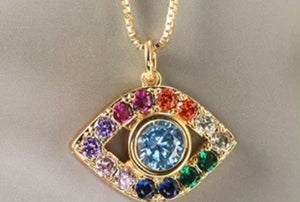 
                  
                    Load image into Gallery viewer, Rainbow-Evil-Eye-Necklace.jpg
                  
                